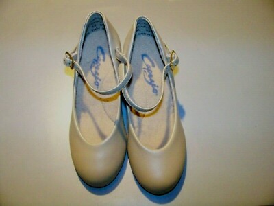 New Little Girls Tan Ballroom Dance Shoes Size 13M NEW!!!