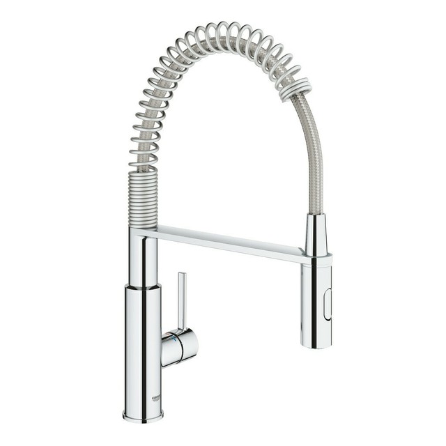 spring neck mixer tap