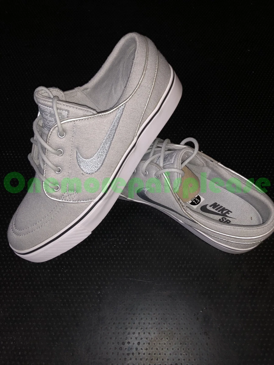 Lang mannelijk Informeer Nike SB Zoom Stefan Janoski PR Metallic Silver Anthracite-White 482972-001  | eBay