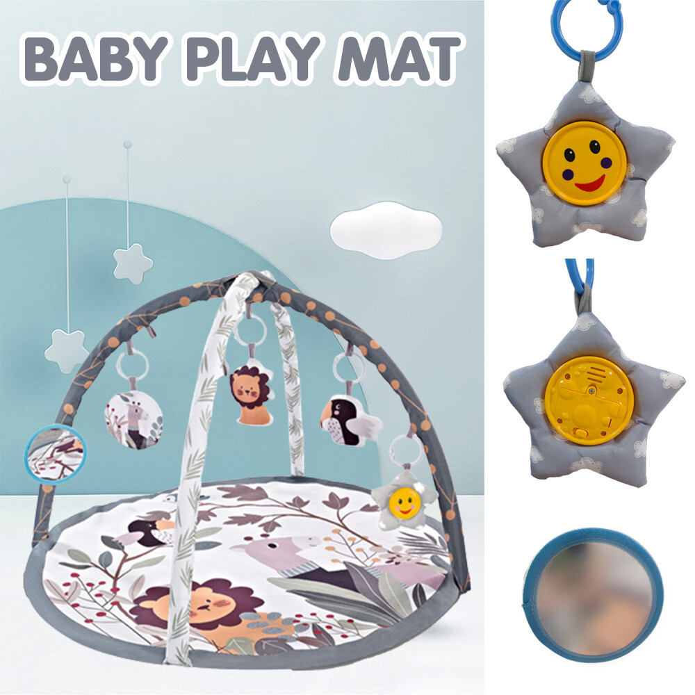 Newborn Baby Activity Musical Playmats Safari Fitness Comfy Lay & Play
