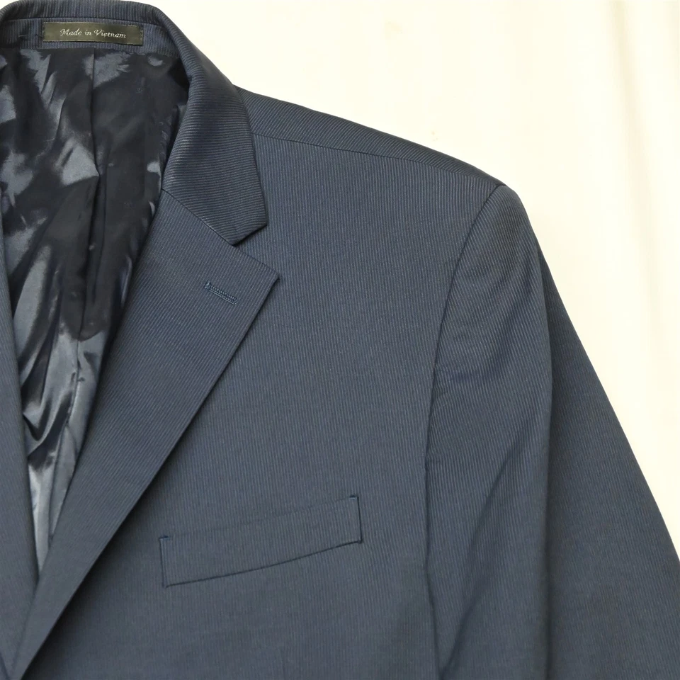 Blazer Traje Chaqueta Abrigo Chaps Ralph Lauren 46R Azul Rayas Para Hombre Foto 2 de 4