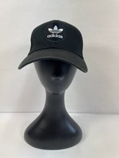 Adidas Originals Black Trucker Hat Cap Mesh Back SnapBack OSFM