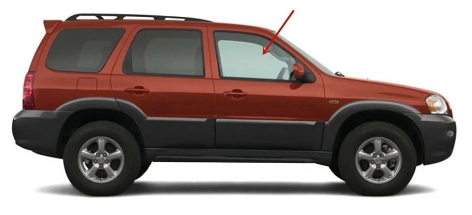 Подходит для внедорожника Mazda Tribute 2001-2006 годов выпуска со стороны пассажира стекло на окно правой передней двери - Изображение 2 из 4