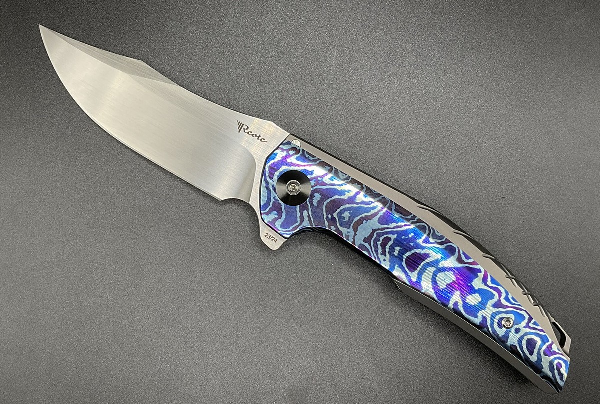 Reate Knives JACK 1.5 Titanium Integral Mokuti Zirconium Pivot
