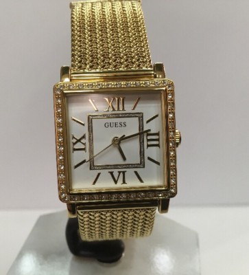 Orologio Da Donna Al Quarzo Oro Rosa - Quadrante Rettangolare Con Numeri Romani E Cinturino In Acciaio