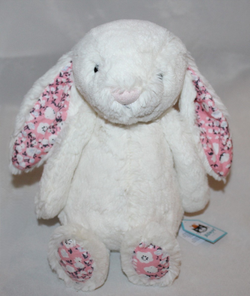 with TAG Plush Rabbit Jellycat Bashful Blossom Cherry Bunny M