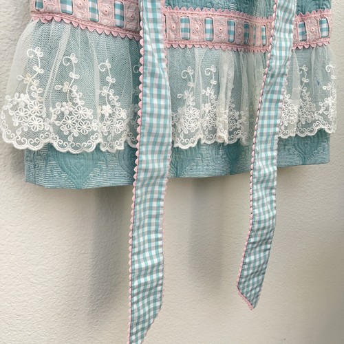 Naxos Aqua Blue & Pink Dress Size 8 Made In Spain - Picture 6 of 11
