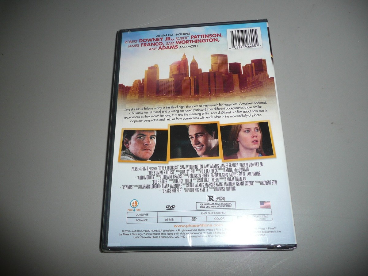Love & Distrust / New DVD, Robert Pattinson, Robert Downey