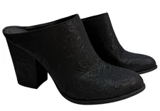 Reaction By Kenneth Cole Women's Tap Dance Size 8M Black Mule Shoe