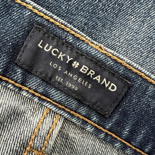 Lucky Brand 223 Jeans Herren 36x32 Original Straight Blau Denim Whisker - Bild 4 von 7