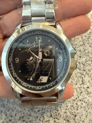 Michael Jackson Stainless Steel Watch Black Face Adult Size | eBay