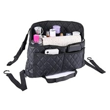 Car Pocket Handbag Holder Purse Hook for Car Leather Seat Back Upgraded Black