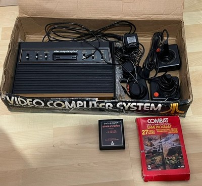 Boxed Atari CX-2600 Woody Konsole Bundle - getestet funktioniert 