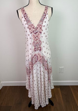 Intimately Free People Women's Tank Midi Dress Floral Whimsical Fairy Sz Medium