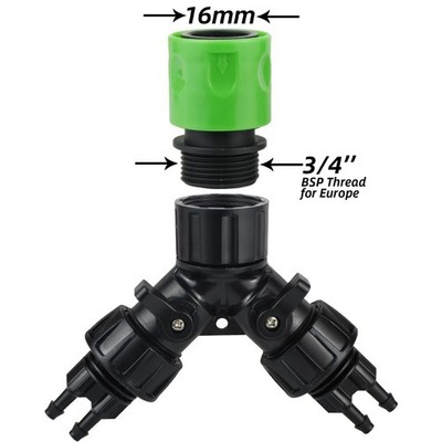 Enthält zwei Stück für effizientes Tropfbewässerungs-Adapter-Kit für Gärte