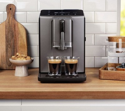 Bosch 300 Series Fully Automatic Espresso and Coffee Machine, Dark Silver
