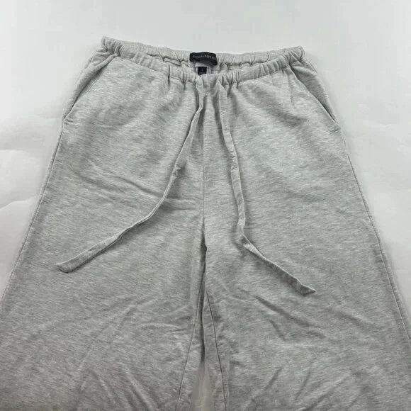 Banana Republic Light Gray Heathered Jersey Knit Wide Leg Lounge Pant S - Image 2 of 4