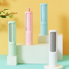 2-1 Reusable Pet Hair Remover Brush Lint Roller Portable Effective Self Cleaning