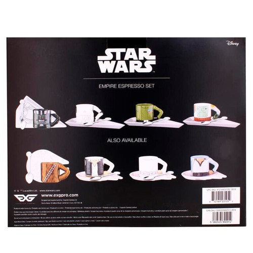 Star Wars Empire Espresso Set – Luxury 4‑Cup Gift Set with Saucers & Spoons - Picture 3 of 6