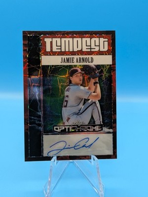 Jamie Arnold Leaf OptiChrome Baseball Tempest Red Lazer Auto /2 Athletics