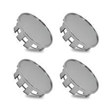 4 PCS 2.1 Inch/54 MM Wheel Center Hub Caps, Snap-on Plastic Steel Rim Shaped