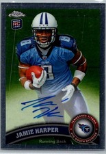 Jamie Harper 2011 Topps Chrome Autograph/Signed/Auto #181 Titans Rookie Card. rookie card picture