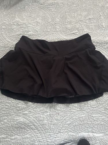 Athleta Ace Advantage High Rise Skort Black XL 13”