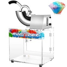 VNN 48L Snow Cone Machine, 500LB/H Commercial Shaved Ice Machine, 300W Electric