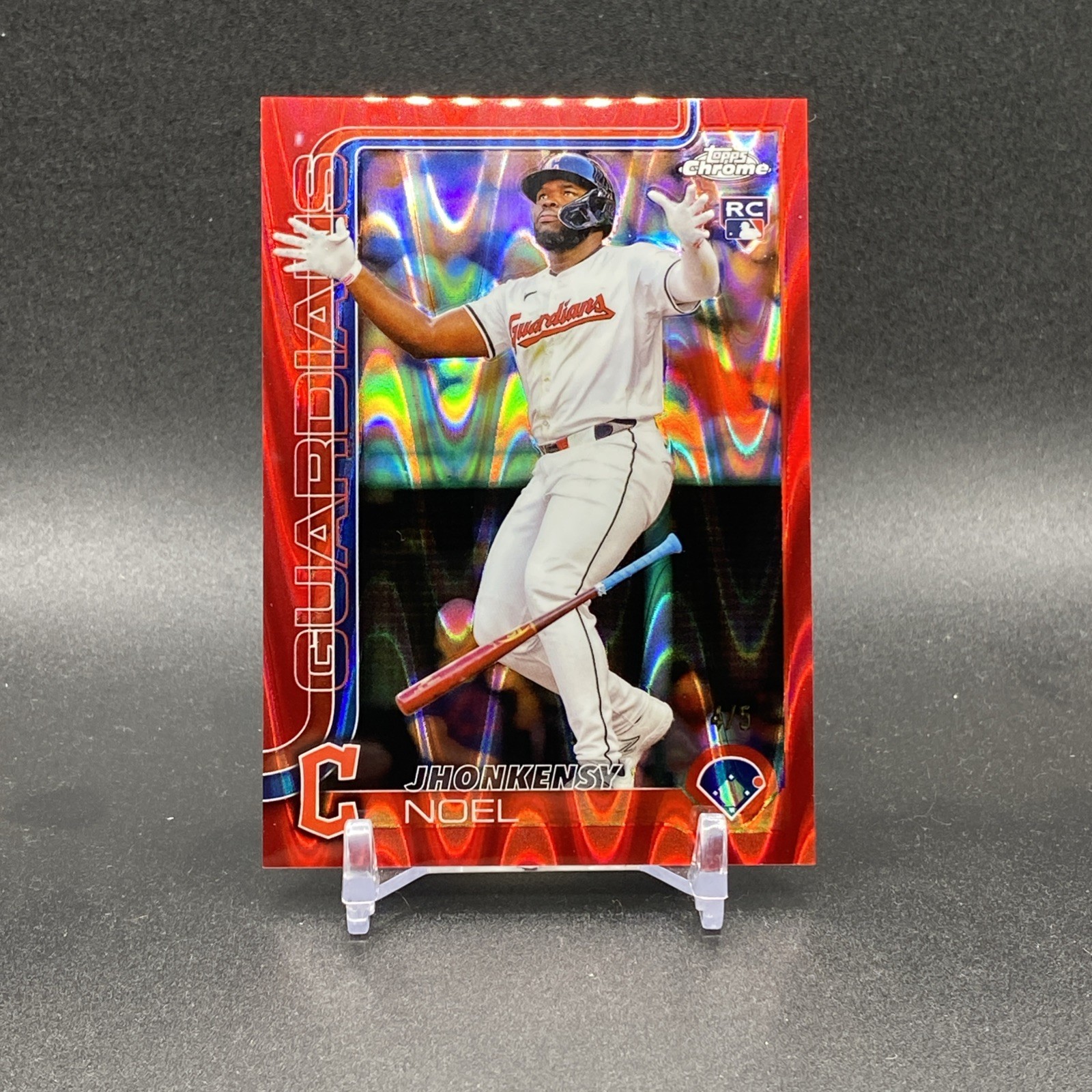 2025 Topps Chrome - Jhonkensy Noel #291 Red RayWave Refractor (RC) /5