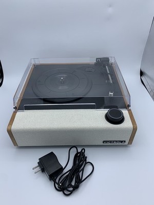 Victrola Eastwood II Record Player, Oak Finish Turntable with Speakers Bluetooth