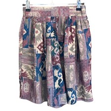 90s Craig Clothing Co Petite Shorts Southwestern Boho Tapestry Geometric Print