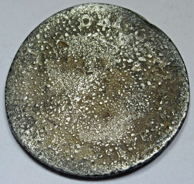 1780 Spanish Colonial 1/2 Reales Virginia Metal Detector Find 1700s Antique Coin