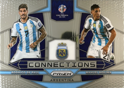 2024 Panini Prizm Copa America Nahuel Molina / Rodrigo de Paul