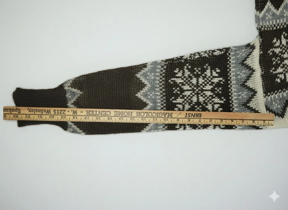 Vintage Norway Norwegian  sweater Womens XL Large 40" bust & Waist  Academia  - Image 3 of 4