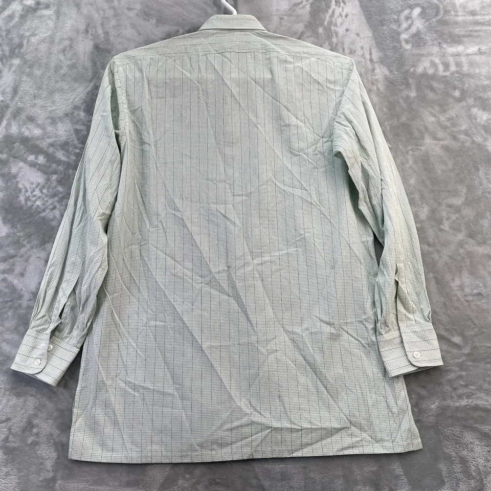 Camisa CHARVET Paris Para Hombre Talla L-XL Diseñador Francia Premium Dinero Antiguo Cuadros Foto 3 de 4