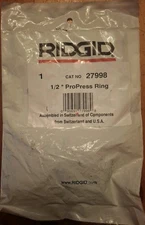 RIDGID V1/C1 1/2 Press Ring for ProPress Systems, 1/2 in. 27998