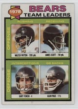 1979 Topps Team Leaders Walter Payton James Scott Gary Fencik Alan Page HOF 17qs