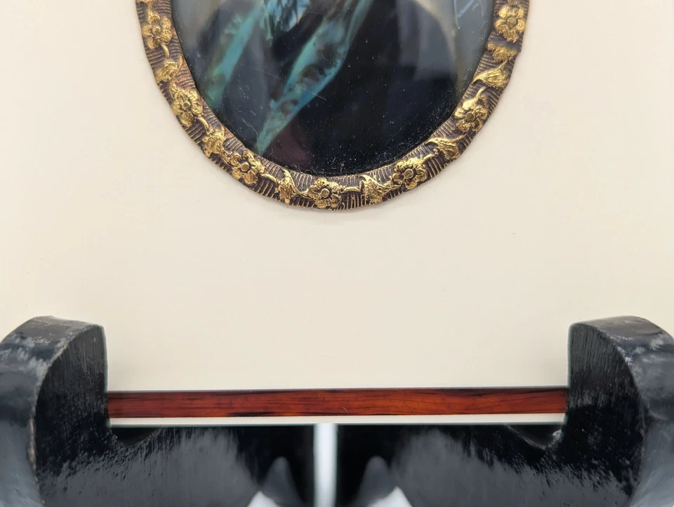 Lupenmalerei Richard Wagner feine Porträt Miniatur im ovalen Rahmen Bild - Bild 4 von 4