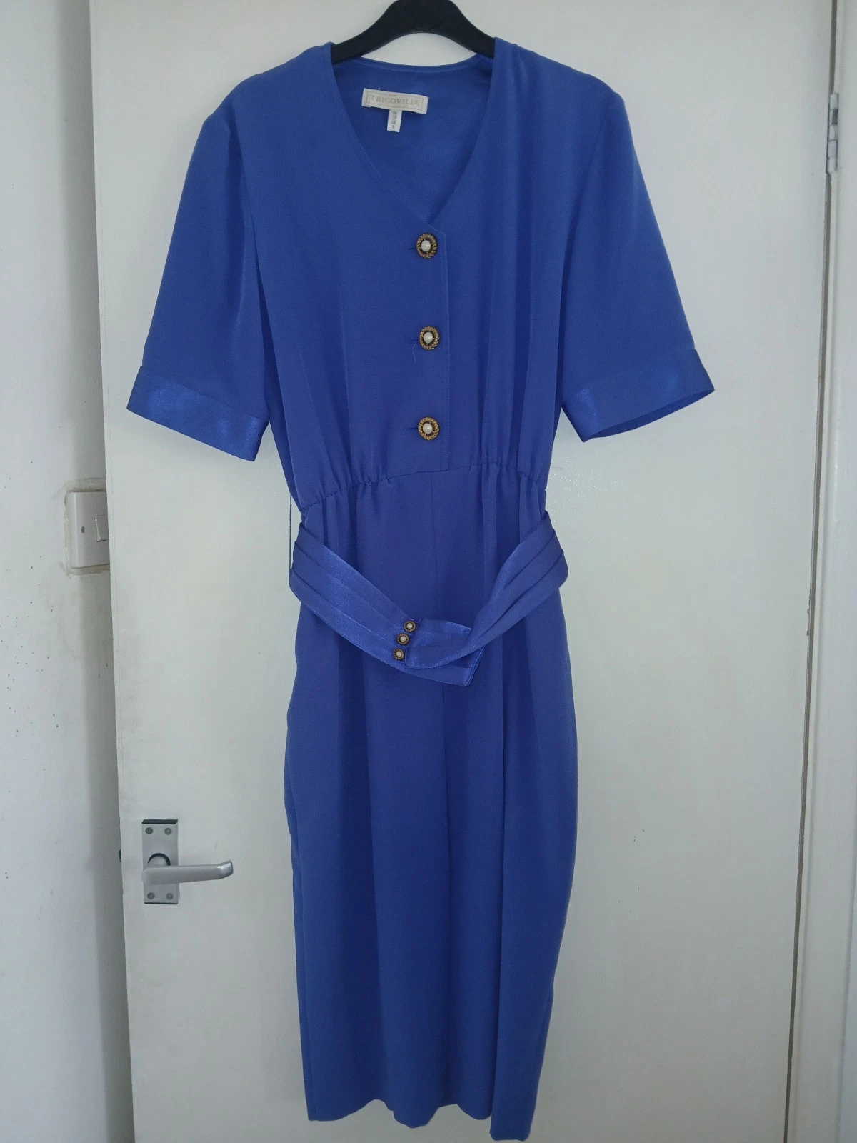 Tricoville Vintage Blue Dress With Belt