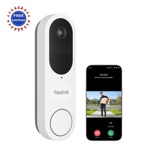 5G Video Doorbell Camera 2K 150 x150 Head-to Toe View REOLINK Battery Version