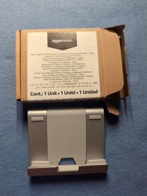 Amazon Basic Tabletständer, Silber, Neu