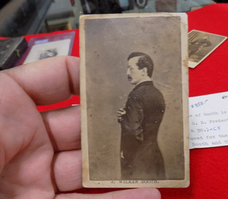 ORIGINAL CIVIL WAR CDV PHOTOGRAPH OF JOHN WILKES BOOTH LINCOLN'S ASSASSIN