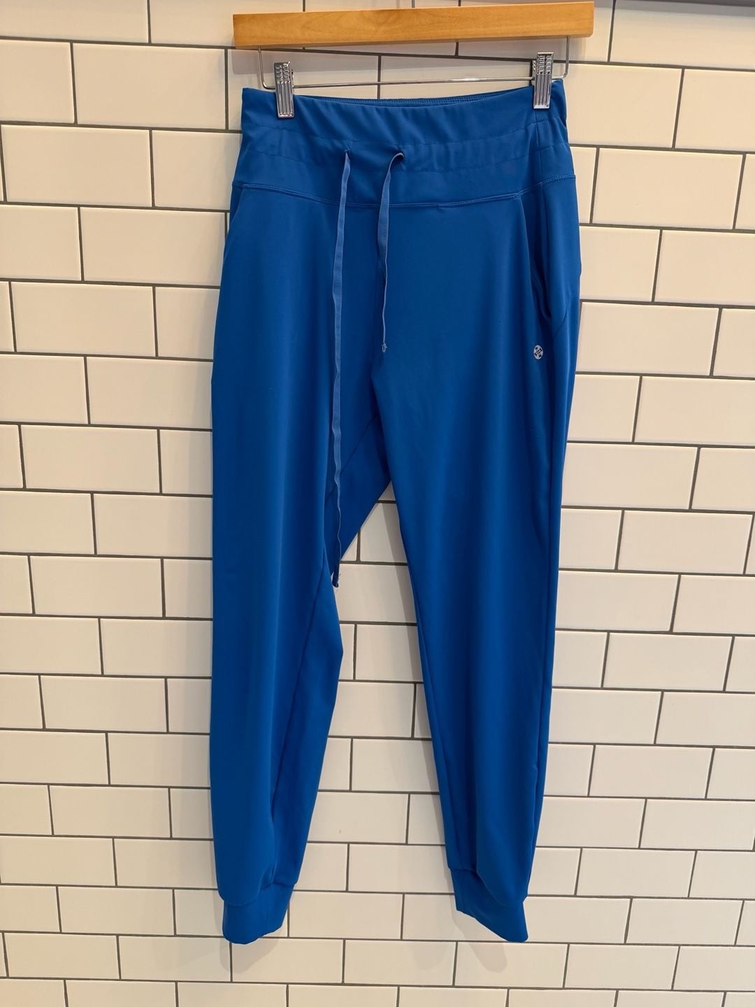 Women's Soft Stretch Mid-Rise Jogger Pants in Royal Blue