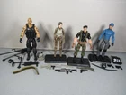 GI JOE -- 25th FLINT, LADY JAYE, SHIPWRECK, ROADBLOCK  w/ acc's -- GIJOE
