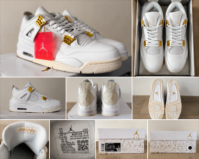 Size 11 - Air Jordan 4 Retro Metallic Gold W for sale online | eBay