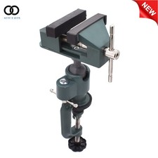 Universal Table Vise For Holding Small Parts 3" Aluminum Swivel 360&deg; Rotating US
