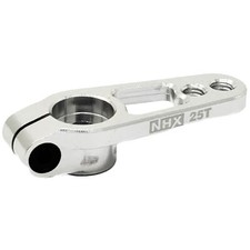 NHX RC 25T M3 CNC Aluminum Servo Horn Arms Silver fits Futaba/Savox