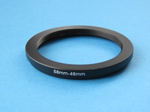 58mm to 48mm Stepping Step Down Ring Camera Lens Filter Adapter Ring 58-48mm - Picture 1 of 2