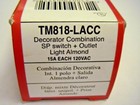 Pass Seymour TM818-LACC Decorator Combination SP Switch + Outlet 15A x 120VAC