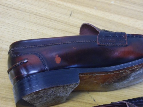 Stuart’s Choice England Burgundy Leather Loafers Shoes Men sz 7.5 D - Picture 7 of 8